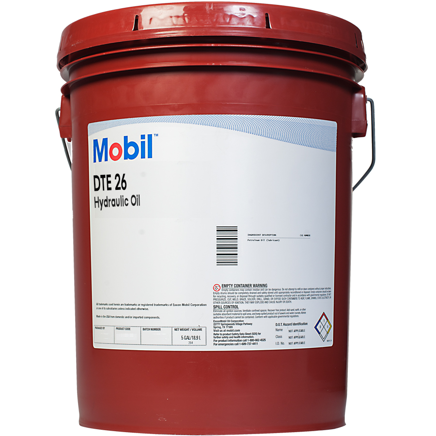 Picture of Mobil Dte 26 Mobil Dte 26 Oil (5 Gallon Pail) 105475 | 125342 Ultra Hydraulic